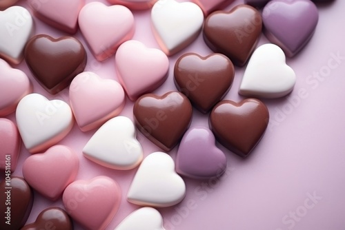 Heart confectionery backgrounds chocolate. photo