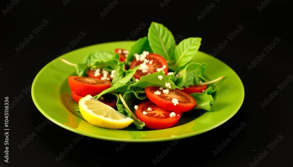 Fresh and vibrant salad ready to be savored Fresh and vibrant salad ready to be savored
