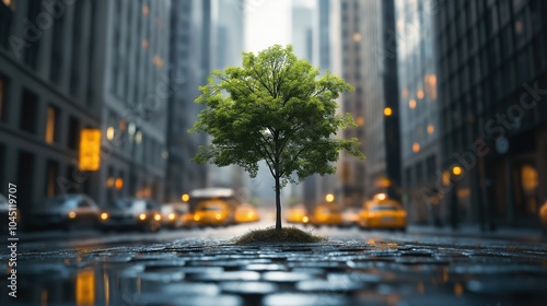Tree in Urban Landscape