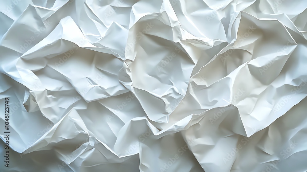 Abstract background of crumpled white paper. Abstract background of crumpled white paper.