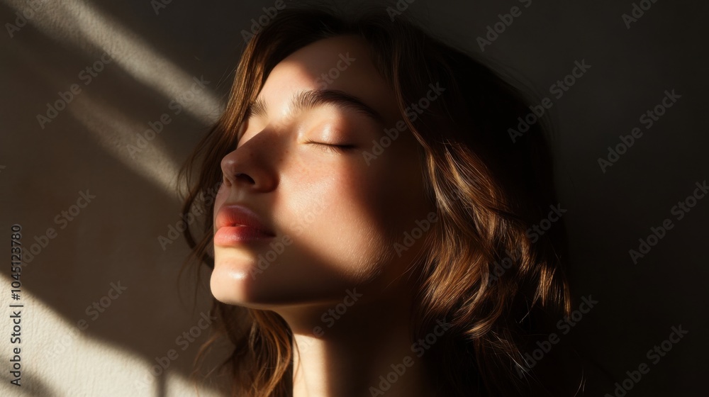 person’s face in high contrast between light and shadow, set against a simple background person’s face in high contrast between light and shadow, set against a simple background