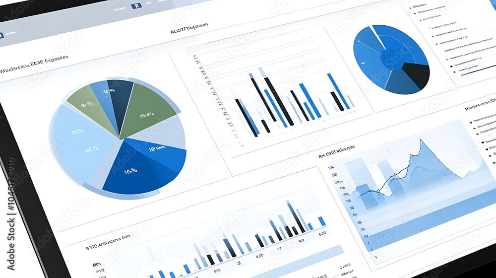 Digital marketing dashboard with growth metrics and audience insights Digital marketing dashboard with growth metrics and audience insights