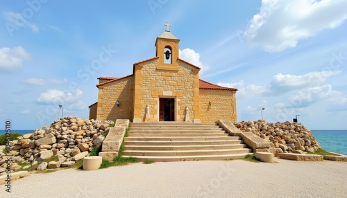  Tranquil seaside chapel a serene sanctuary