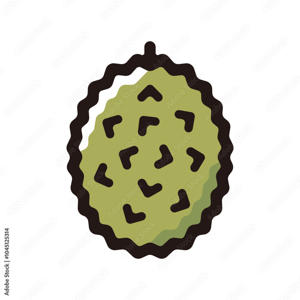Durian outline icon for graphic design, apps and websites Durian outline icon for graphic design, apps and websites