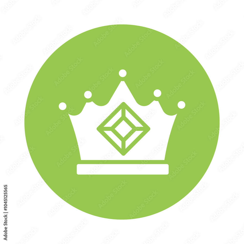 Crown vector Glyph Cricle Design icon. Awards Symbol on White background EPS 10 File Crown vector Glyph Cricle Design icon. Awards Symbol on White background EPS 10 File