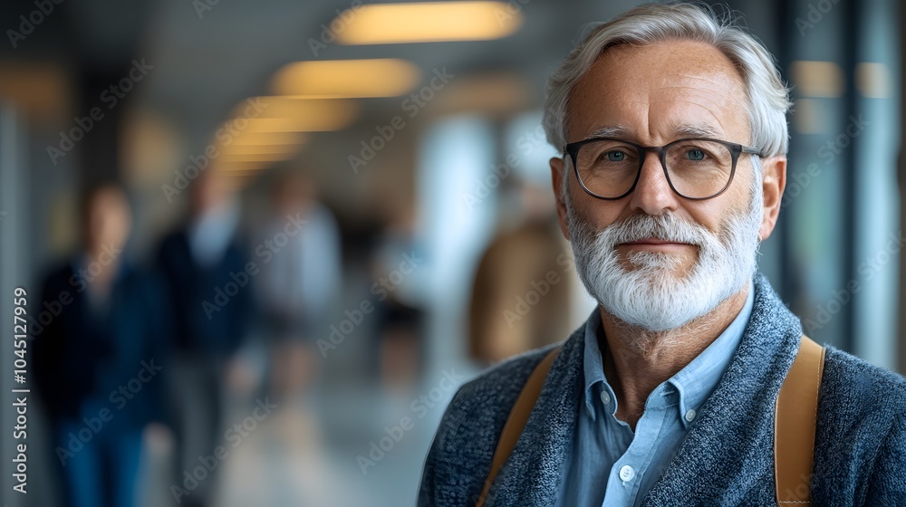 Confident Senior Man in Professional Environment Confident Senior Man in Professional Environment