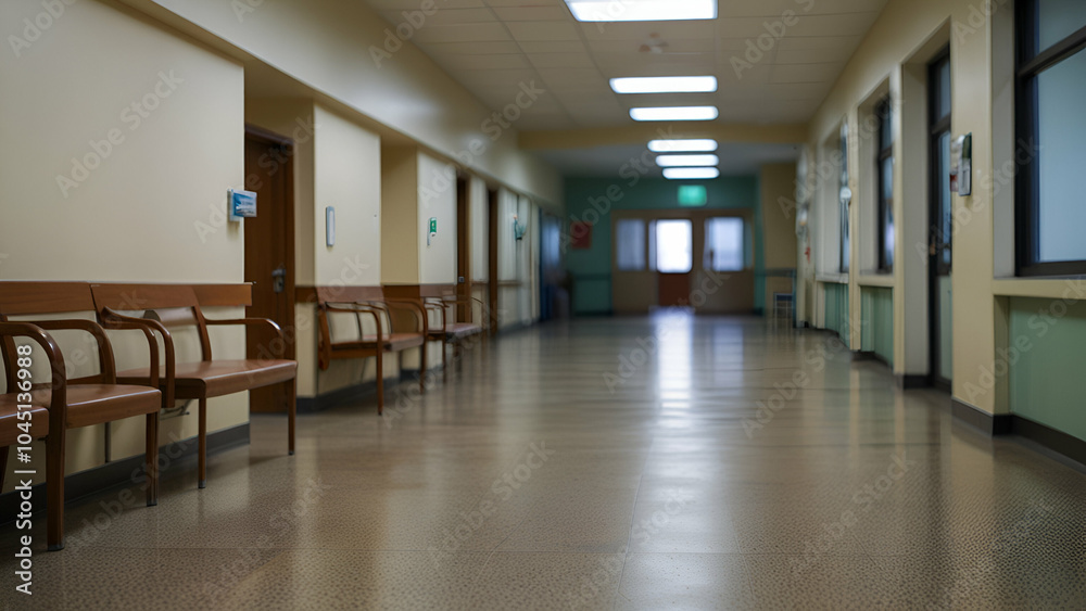 Empty corridor in modern office building.
Empty corridor in modern office building.
