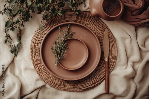 Earthy Whimsy: Boho Picnic Delights on Wickerware photo