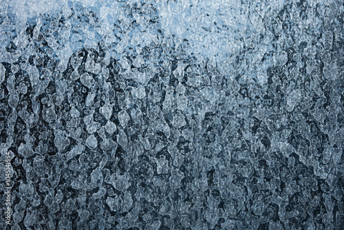 Wallpaper Mural Lime scale or hard water stained shower window glass. Close up macro shot, no people Torontodigital.ca