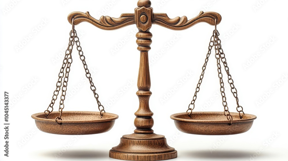 judicial scales rest on a pristine white background, symbolizing balance and justice, conveying the integrity and importance of legal representation judicial scales rest on a pristine white background, symbolizing balance and justice, conveying the integrity and importance of legal representation