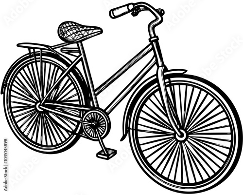 Bicycle silhouette vector art