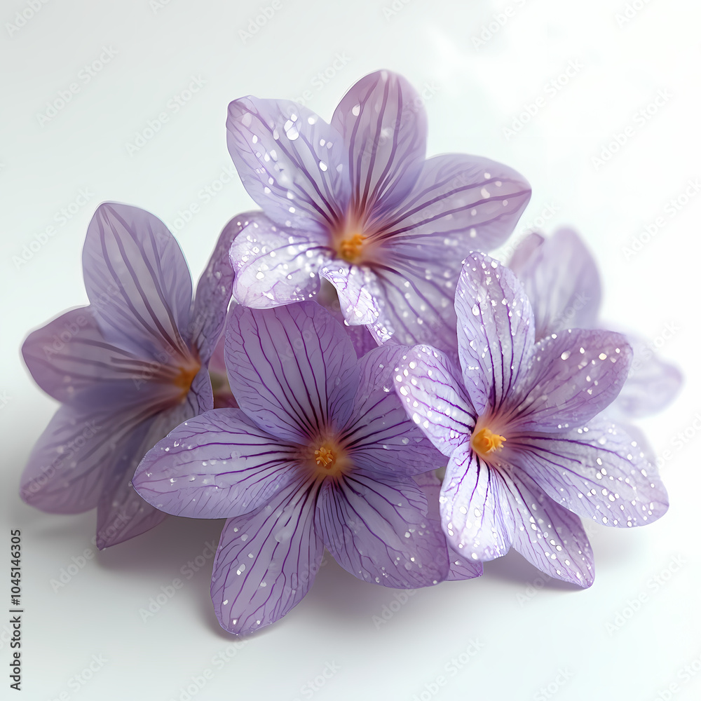 Obraz premium Vandas Orchids flowers Isolated on white background.