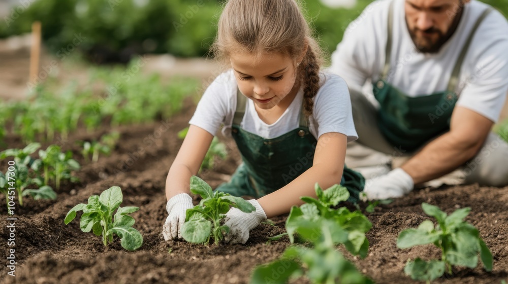 custom made wallpaper toronto digitalFamily Gardening Together in Community Space