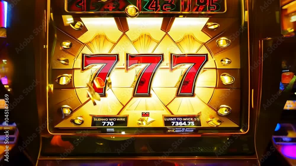 wins 777 Slot machine casino jackpot chance entertainment fortune gamble gambling game las vegas luck money success succeed winner addiction bar prize risk spin coin design play chips symbol 7 three-