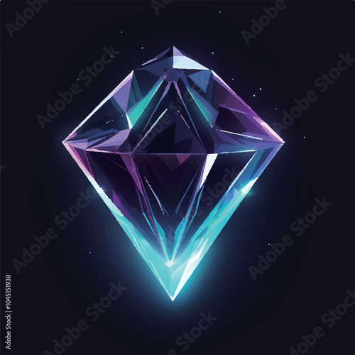 diamond on dark background