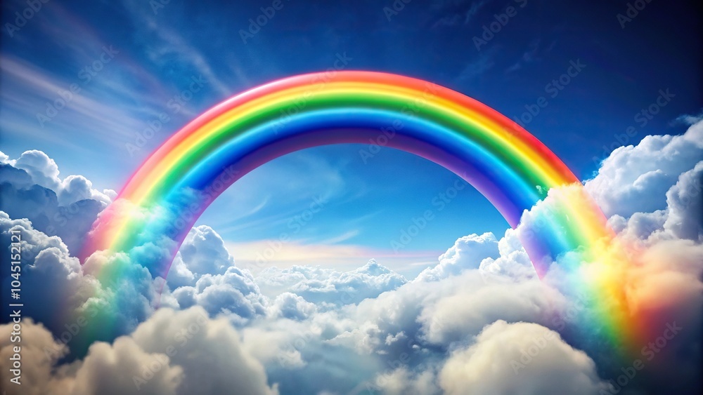 Extreme close-up of clouds with colorful rainbow on white background Extreme close-up of clouds with colorful rainbow on white background