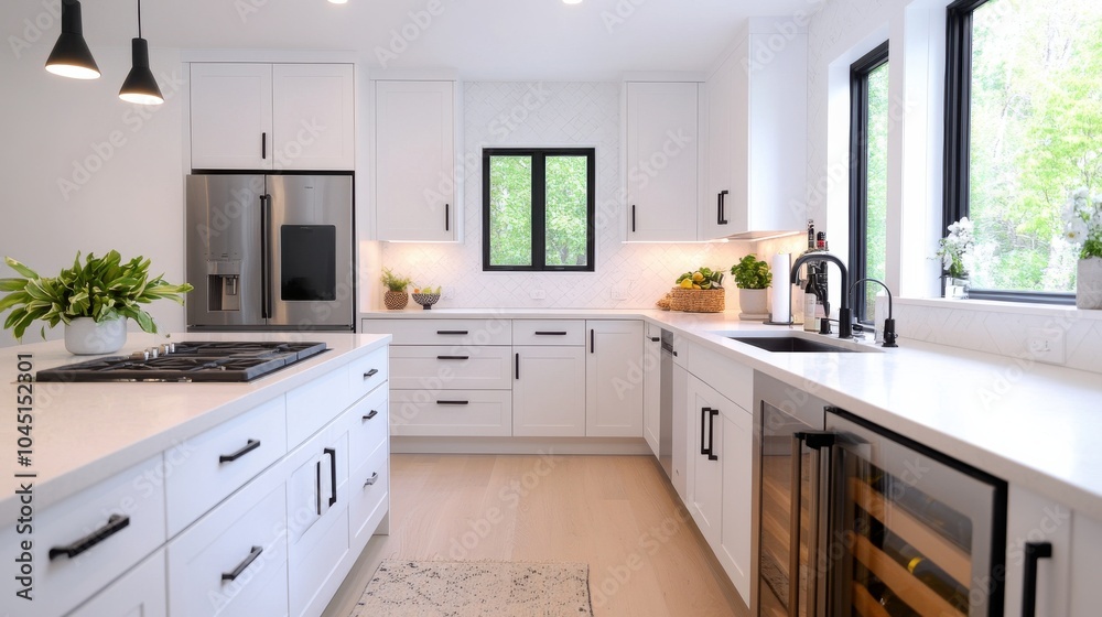 Modern Luxury Kitchen with Quartz Countertops Modern Luxury Kitchen with Quartz Countertops