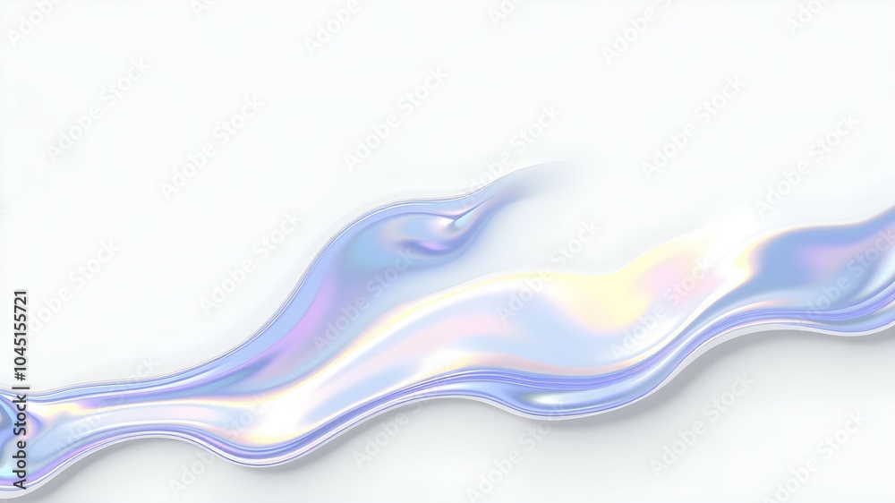 Naklejka premium Holographic liquid