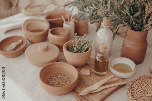 Earthy Chic Gathering: Handcrafted Pottery and Olive Oil photo