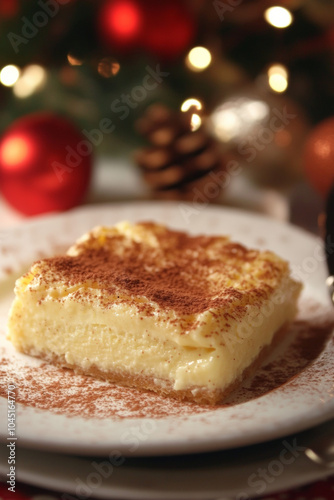 Cinnamon Custard in festive place 