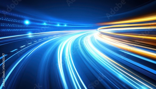 An abstract background featuring light streaks in dynamic motion for creative designs