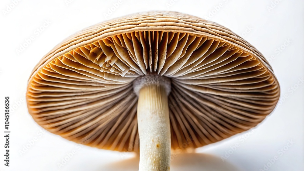 Extreme close-up of spore print from psilocybin mushroom on white background Extreme close-up of spore print from psilocybin mushroom on white background