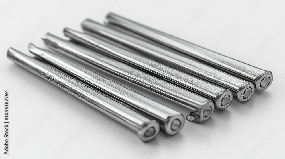 set of staples shot in isolation against a white background, showcasing their simple yet essential design, highlighting functionality and minimalism in office supplies set of staples shot in isolation against a white background, showcasing their simple yet essential design, highlighting functionality and minimalism in office supplies