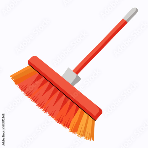 cleaning brush on white background