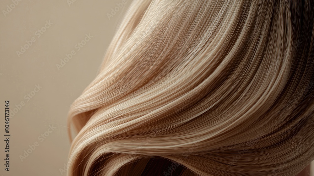 Lively Cascading Hair Close-Up in Soft Light