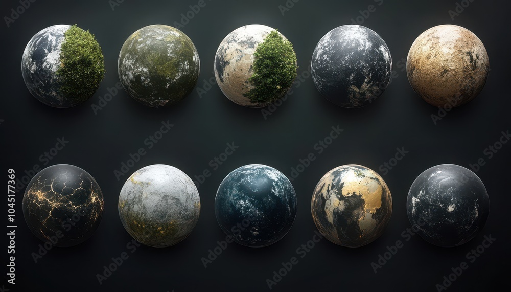 Exploring the unique textures of isolated planets in chaotic order Exploring the unique textures of isolated planets in chaotic order