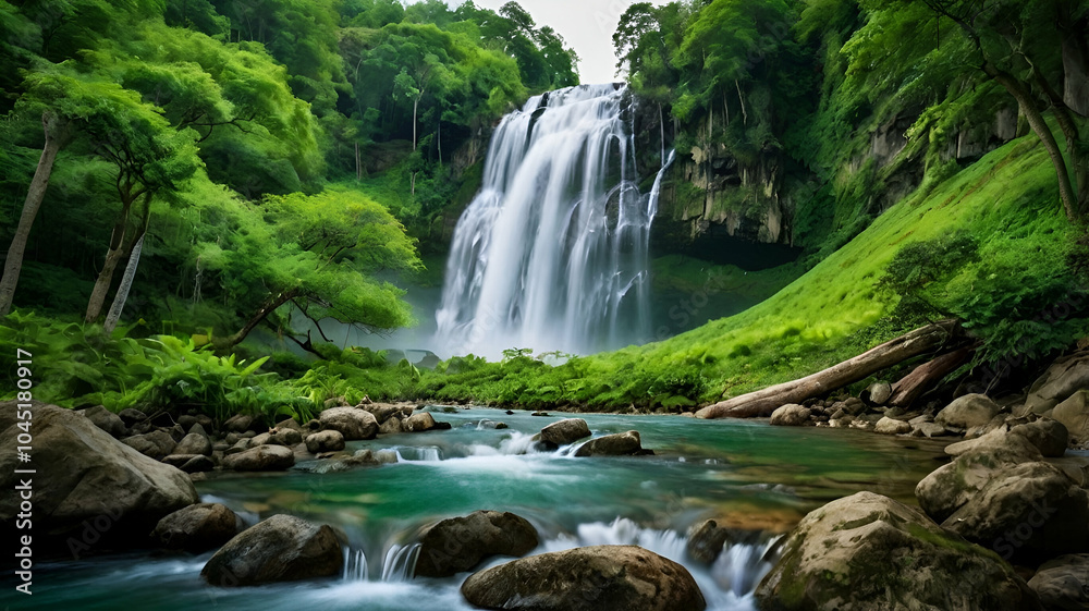 Fototapeta premium waterfall in the forest