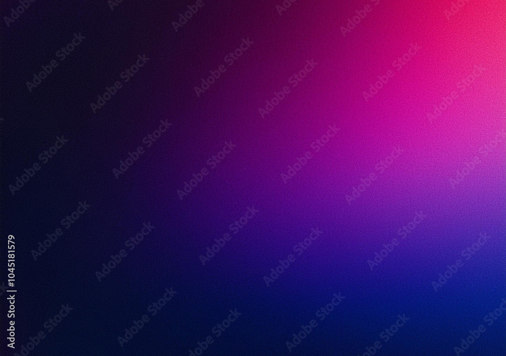 Obraz premium Grainy gradient background, dark blue purple magenta pink black noise texture banner, poster header backdrop design