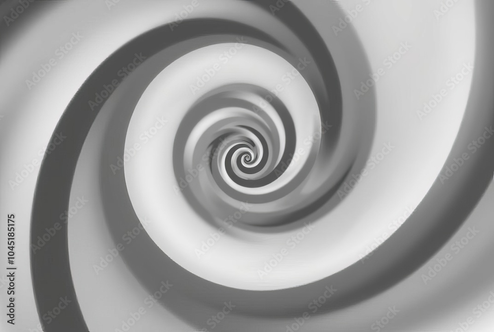Obraz premium Spiral Op Art (Op Art) A swirling spiral pattern creating a sens