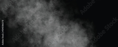 A Mysterious Fog Rising from the Deep Shadows, Slowly Unveiling Secrets in the Unknown Depths of the Night, While the Silence Dominates the Scene
