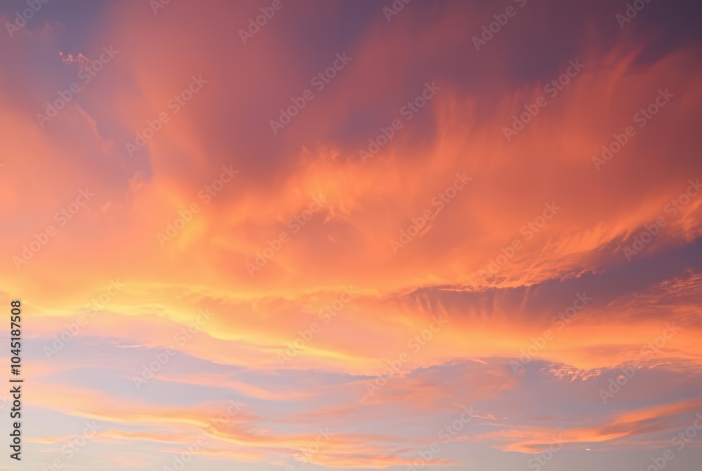 Fototapeta premium Cloud Smears Clouds that are smeared across the sky creating a p
