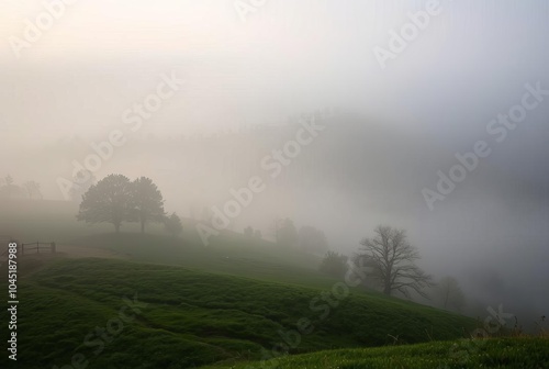 Ephemeral Mist Landscapes shrouded in fog captured with long exp photo