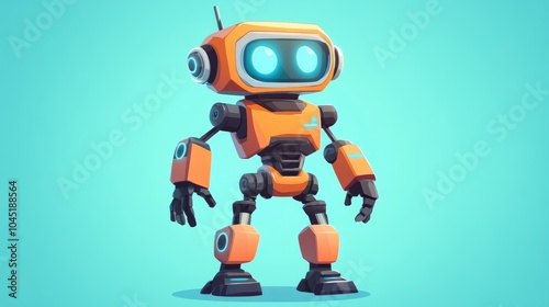 cartoon robot character