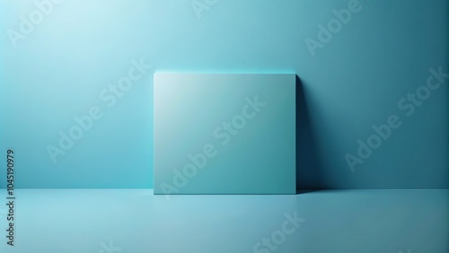 Abstract Blue Square Background with Sky Space