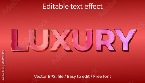 luxury editable text effect 