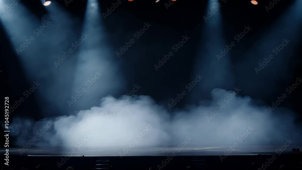 spotlights empty smoke stagedark rising stage spotlight light spot steam event festival nightclub studio entertainment show hall atmosphere atmospheric moody dark foggy misty mystery mysterious eveni