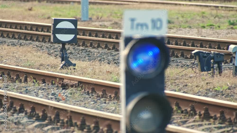 Train Indicator Railroad Track Junction Mechanical Indicator with Signal Dwarf ...