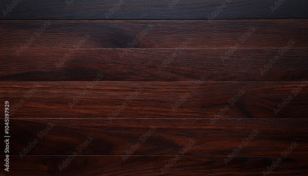 Dark wooden surface, showcasing the intricate wood grain and texture.