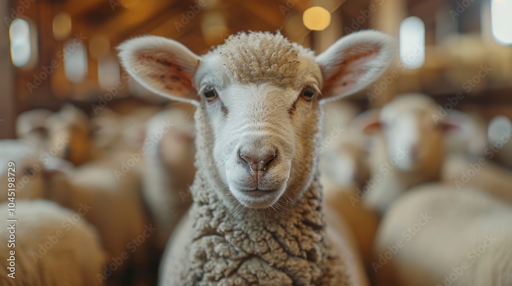 Obraz premium Sheep on farm