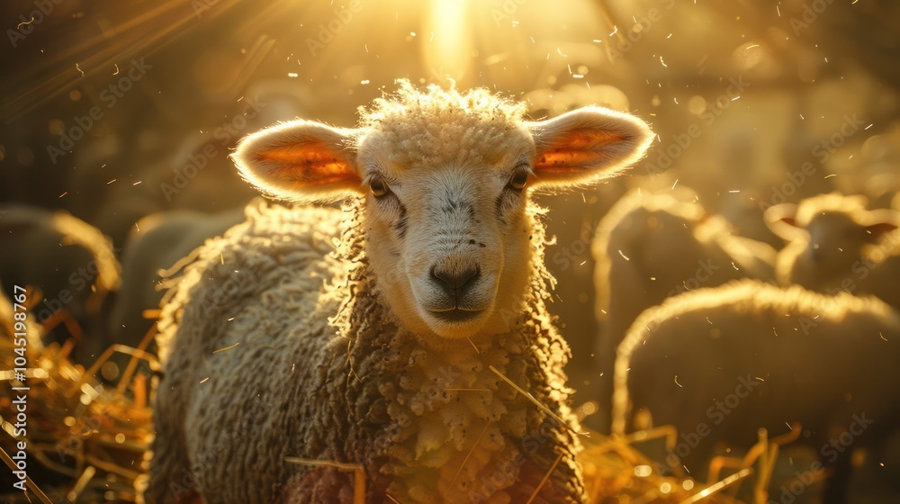 Obraz premium Sheep on farm