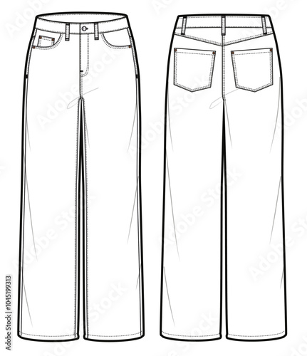 HIGH RISE WIDE JEAN