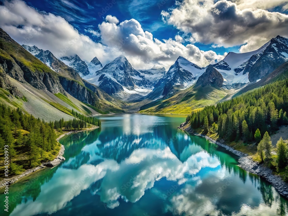 Altai Mountains: Majestic Cold Lake Photography Altai Mountains: Majestic Cold Lake Photography