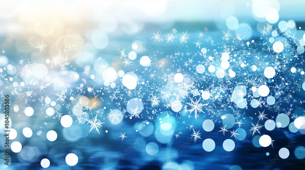 雪が舞い降りてくる幻想的な冬 雪が舞い降りてくる幻想的な冬