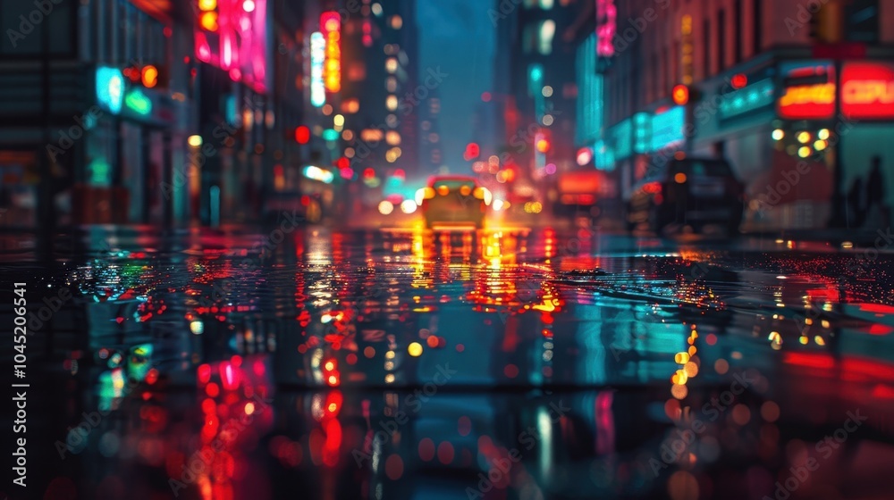 The abstract storm brings a dramatic light show. Dark clouds and rain add to the intense scene. The abstract storm brings a dramatic light show. Dark clouds and rain add to the intense scene.