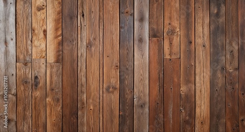 Rustic brown wooden plank wall background weathered wooden planks with visible grain and worn textures