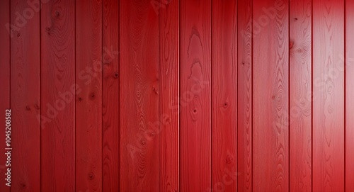 Smooth red wood panel wall background vibrant red wooden panels with fine grain patterns and smooth finish